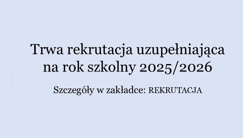Rekrutacja uzupełniająca